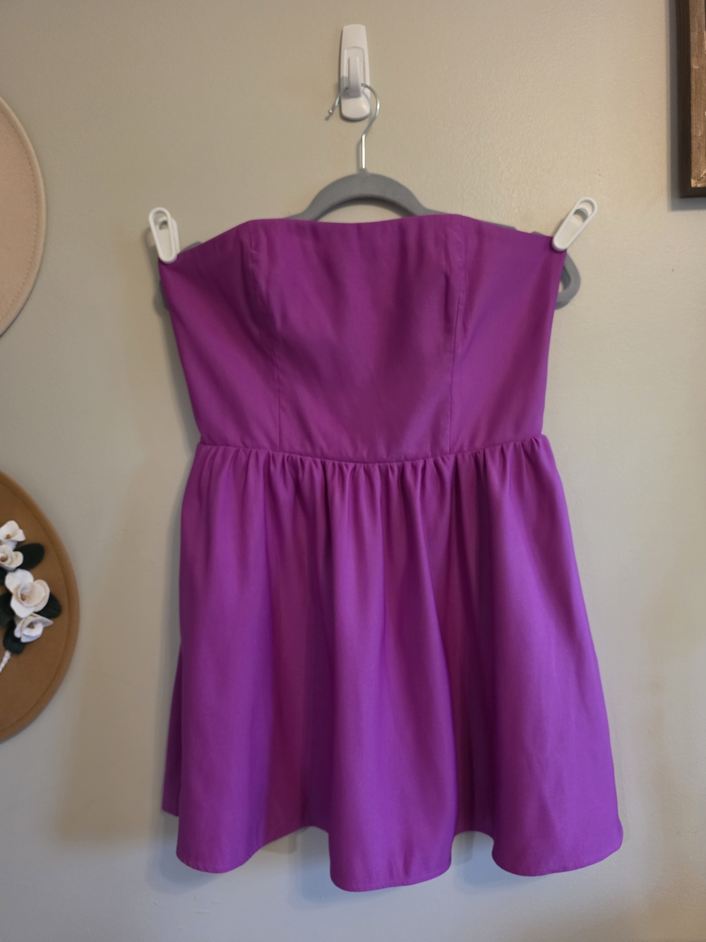 NWT Forever 21 Strapless Mini Dress in Bright Magenta